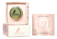 Sativa Скраб-бальзам для губ Lip Scrub Balm No421 8г