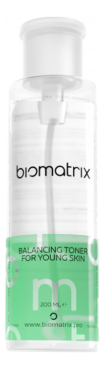 Балансирующий тоник для молодой кожи Balancing Toner For Young Skin 200мл, Biomatrix  - Купить