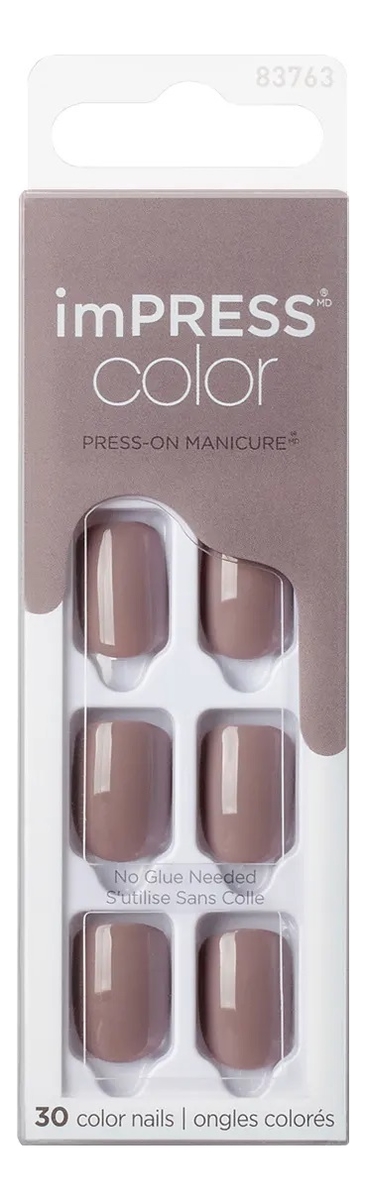 

Накладные ногти Тауп Impress Manicure Color KIMC024C 30шт (короткая длина)