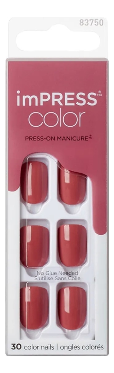 

Накладные ногти Теплый каштан Impress Manicure Color KIMC011C 30шт (короткая длина)