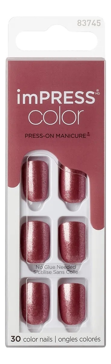 

Накладные ногти Розовый арахис Impress Manicure Color KIMC006C 30шт (короткая длина)