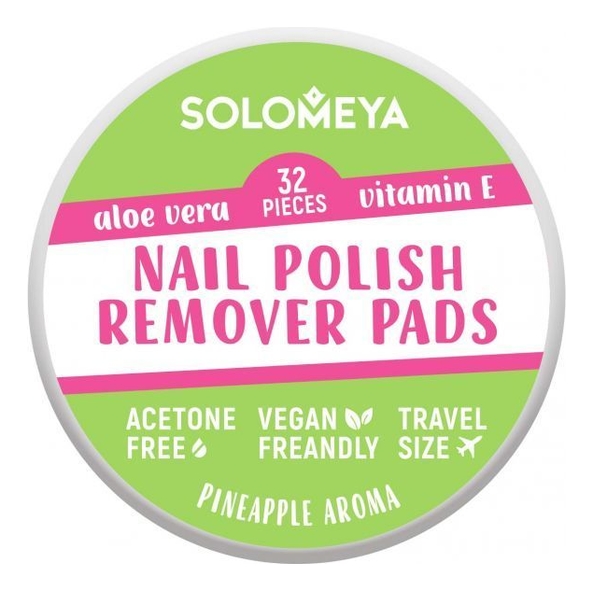 

Салфетки для снятия лака Nail Polish Remover Pads 32шт (без ацетона)