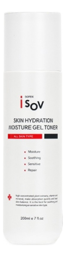 Увлажняющий гель-тонер для лица Skin Hydration Moisture Gel Toner 200мл isov тонер интенсивно увлажняющий skin hydration moisture gel 200 мл