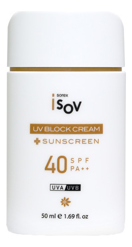 

Противоотечный солнцезащитный крем для лица с экстрактом брокколи UV Block Cream SPF40++ 50мл