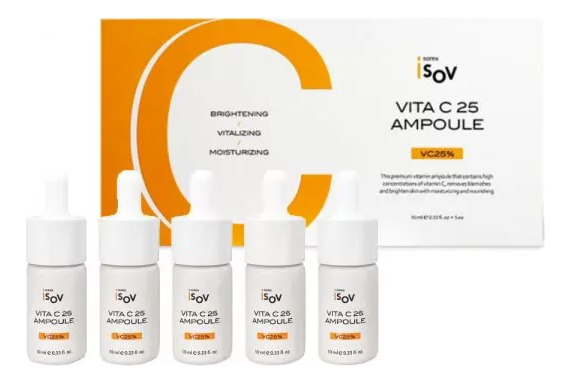 Купить Антиоксидантная сыворотка для лица с витамином С Vita C 25 Ampoule: Сыворотка 5*10мл, Sorex ISOV