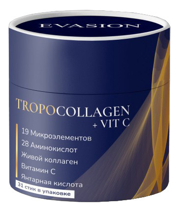 Живой коллаген TropoCollagen + Vit C 31шт что я хочу от бога книга о живой вере