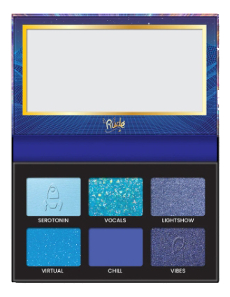 

Палетка теней EDM Collection Color Themed Vibrant Eyeshadow 6г: Future Bass, Палетка теней EDM Collection Color Themed Vibrant Eyeshadow 6г