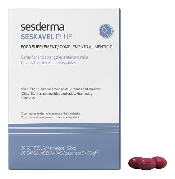 Купить Биологическая активная добавка к пище Seskavel Plus 60 капсул, Sesderma