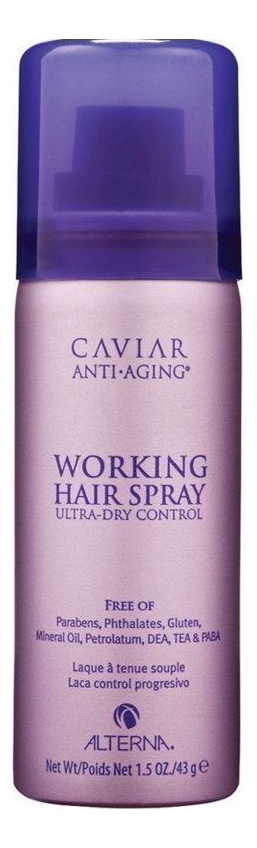 

Лак для волос подвижной фиксации Caviar Anti-Aging Professional Styling Working Hairspray: Лак 50мл, Лак для волос подвижной фиксации Caviar Anti-Aging Professional Styling Working Hairspray