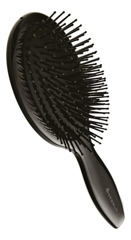 

Щетка массажная для волос деревянная Black BRWT63