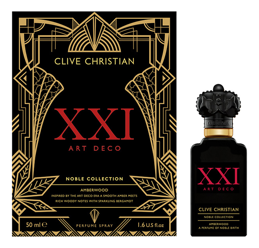 духи clive christian noble collection xxi art deco amberwood perfume spray 50 мл Noble XXI: Art Deco - Amberwood: духи 50мл