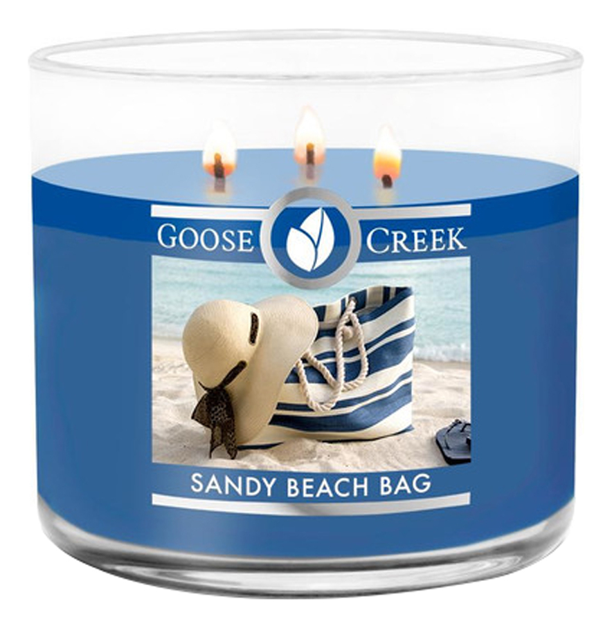 Ароматическая свеча Sandy Beach Bag (Пляжная сумка): свеча 411г ароматическая свеча beach party пляжная вечеринка свеча 454г