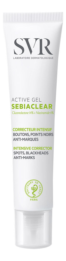 Гель для лица Sebiaclear Active Gel 40мл набор для лица комплексный уход актив sebiaclear 2 40мл гель active gel крем active teinte