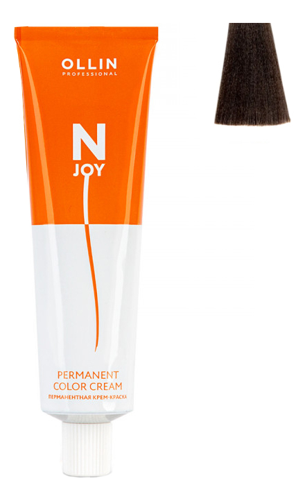 

Перманентная крем-краска для волос N-JOY Permanent Color Cream 100мл: 7/37 Русый золотисто-коричневый, Перманентная крем-краска для волос N-JOY Permanent Color Cream 100мл