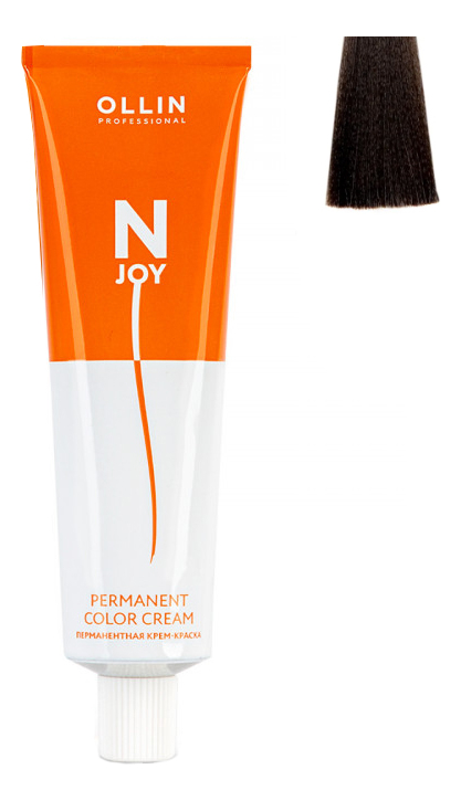 

Перманентная крем-краска для волос N-JOY Permanent Color Cream 100мл: 6/0 Темно-русый, Перманентная крем-краска для волос N-JOY Permanent Color Cream 100мл