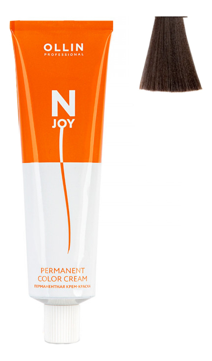 Купить Перманентная крем-краска для волос N-JOY Permanent Color Cream 100мл: 6/13 Темно-русый пепельно-золотистый, OLLIN Professional