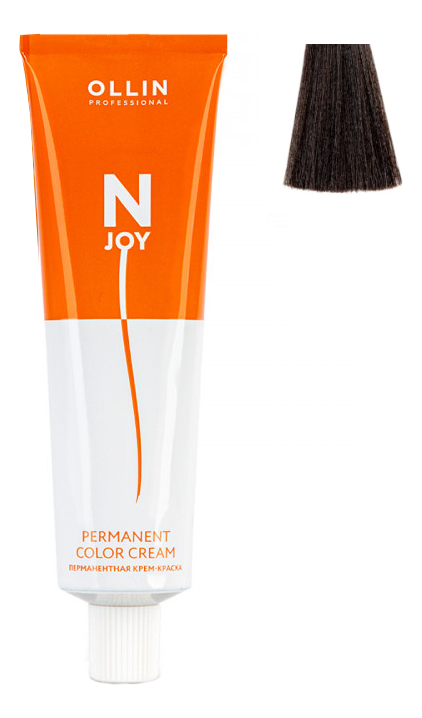 

Перманентная крем-краска для волос N-JOY Permanent Color Cream 100мл: 4/13 Шатен пепельно-золотистый, Перманентная крем-краска для волос N-JOY Permanent Color Cream 100мл