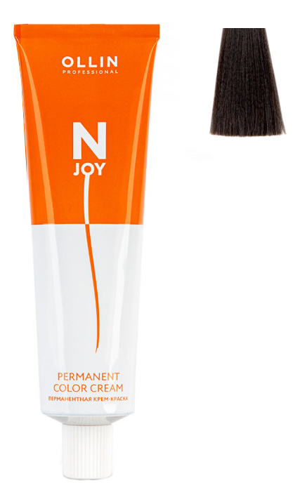 

Перманентная крем-краска для волос N-JOY Permanent Color Cream 100мл: 5/0 Светлый шатен, Перманентная крем-краска для волос N-JOY Permanent Color Cream 100мл