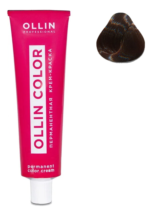 Перманентная крем-краска для волос Ollin Color 100мл: 5/0 Светлый шатен перманентная крем краска для волос ollin color 100мл 5 0 светлый шатен