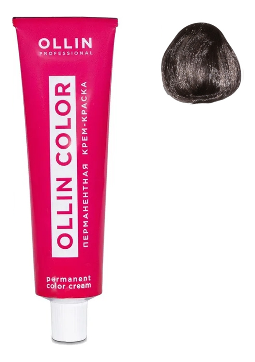 Перманентная крем-краска для волос Ollin Color 100мл: 5/1 Светлый шатен пепельный перманентная крем краска для волос ollin color 100мл 5 0 светлый шатен