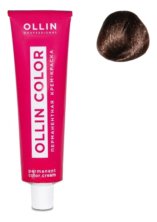 Перманентная крем-краска для волос Ollin Color 100мл: 5/3 Светлый шатен золотистый перманентная крем краска для волос ollin color 100мл 5 0 светлый шатен