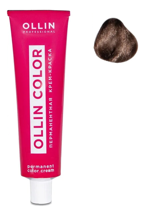 

Перманентная крем-краска для волос Ollin Color 100мл: 6/71 Темно-русый коричнево-пепельный, Перманентная крем-краска для волос Ollin Color 100мл