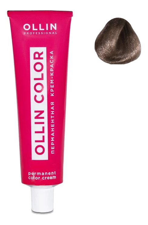 

Перманентная крем-краска для волос Ollin Color 100мл: 7/1 Русый пепельный, Перманентная крем-краска для волос Ollin Color 100мл