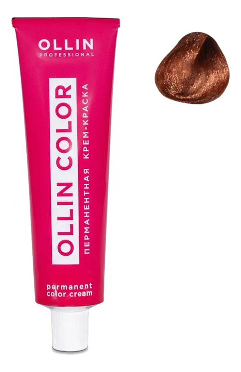 Перманентная крем-краска для волос Ollin Color 100мл: 7/4 Русый медный