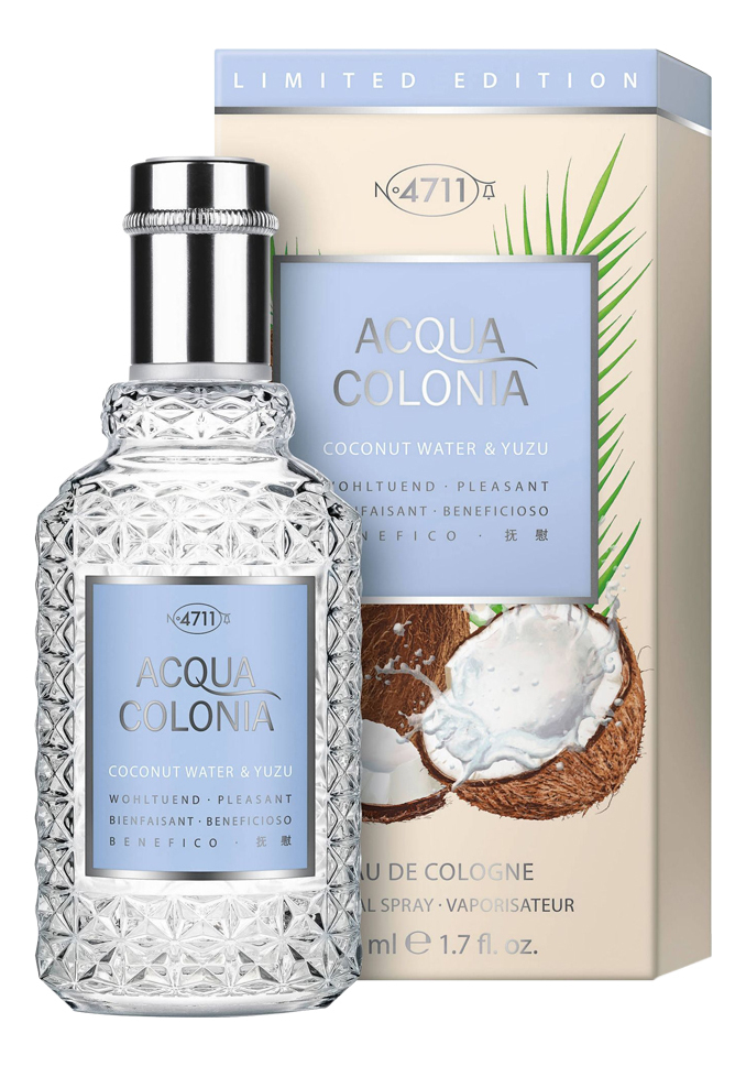 

4711 Acqua Colonia Coconut Water & Yuzu: одеколон 50мл, 4711 Acqua Colonia Coconut Water & Yuzu