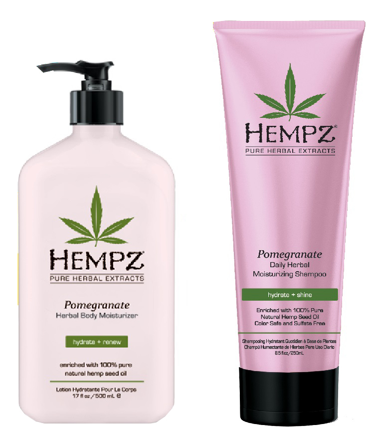 

Набор (молочко для тела Pomegranate Herbal Body Moistyrizer 500мл + шампунь Pomegranate Daily Herbal Moistyrizing Shampoo 265мл)