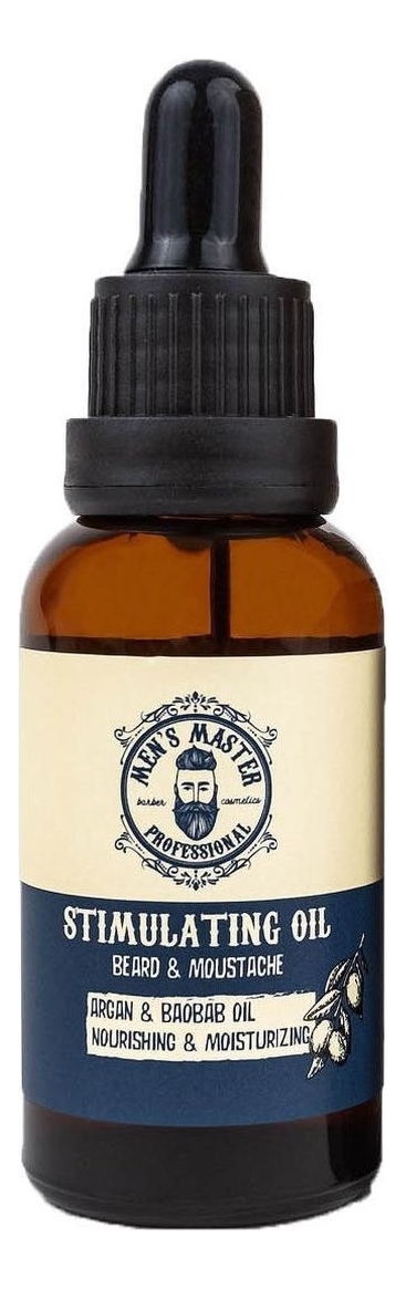Купить Стимулирующее масло для бороды и усов Men’s Master Stimulating Oil 30мл, Luxor Professional