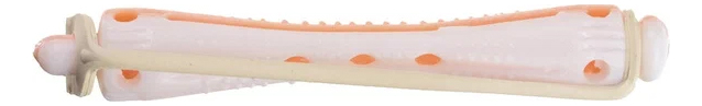 Бигуди-коклюшки для волос d6,5мм 12шт (бело-розовые): Короткие RWL11