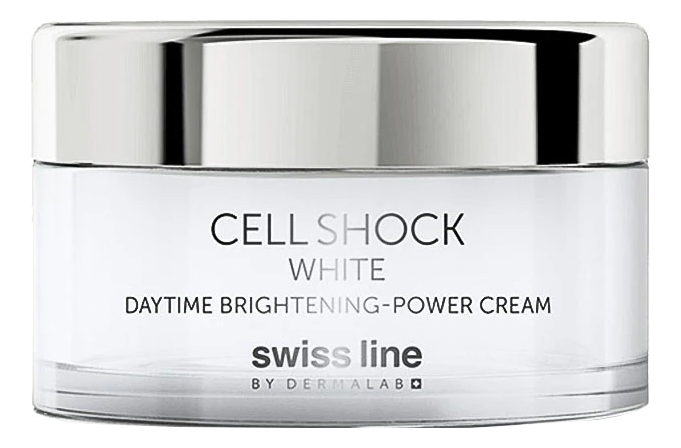 Дневной крем для лица с эффектом сияния Cell Shock White Daytime Brightening-Power Cream 50мл дневной крем для лица с эффектом сияния swiss line cell shock white daytime brightening power cream 50 мл