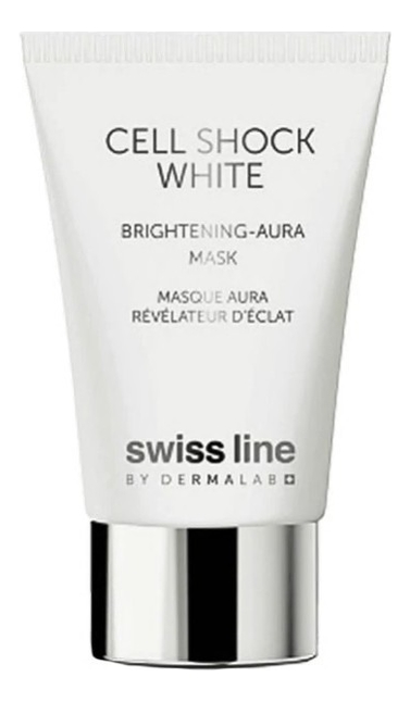 

Легкая маска для лица с эффектом сияния Swiss Line Cell Shock Brightening-Aura Mask 75мл