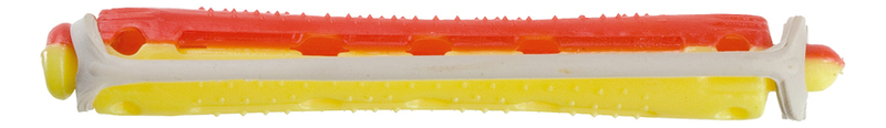 Бигуди-коклюшки для волос d8,5мм 12шт (желто-красные): Короткие RWL6