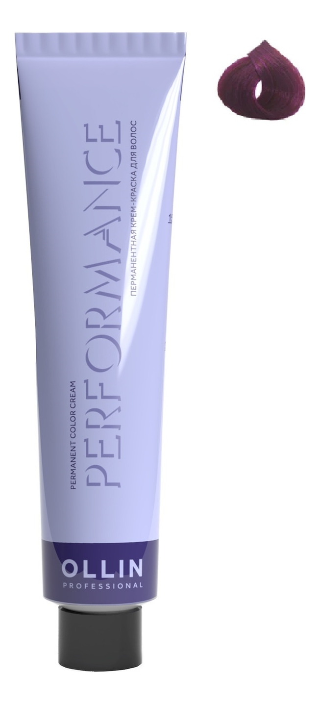 Перманентная крем-краска для волос Performance Permanent Color Cream 60мл: 0/25 Фиолетово-махагоновый