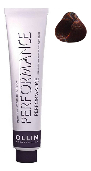 Перманентная крем-краска для волос Performance Permanent Color Cream 60мл: 5/4 Светлый шатен медный