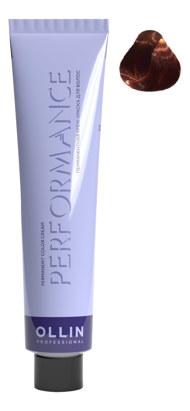 Перманентная крем-краска для волос Performance Permanent Color Cream 60мл: 6/4 Темно-русый медный перманентная крем краска для волос performance permanent color cream 60мл 7 4 русый медный