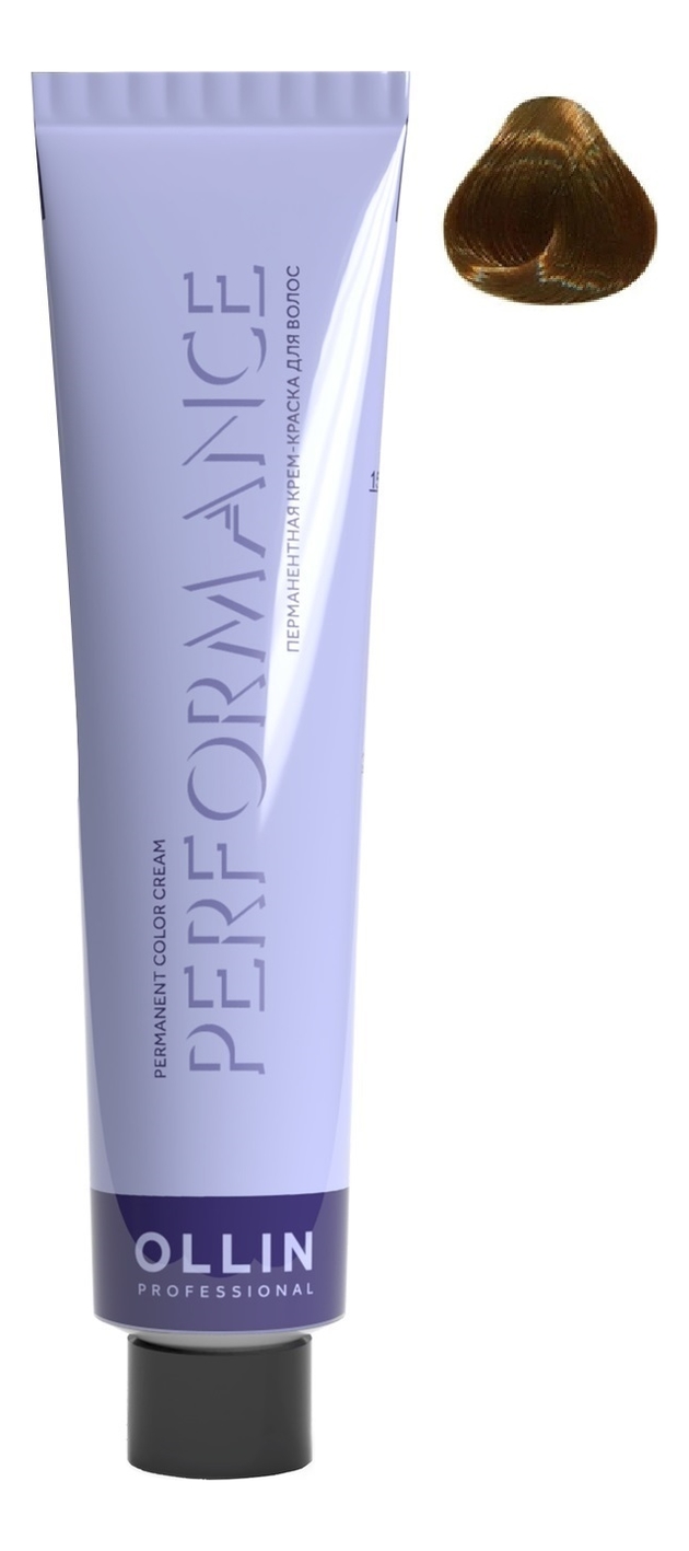 Перманентная крем-краска для волос Performance Permanent Color Cream 60мл: 7/34 Русый золотисто-медный перманентная крем краска для волос performance permanent color cream 60мл 7 0 русый