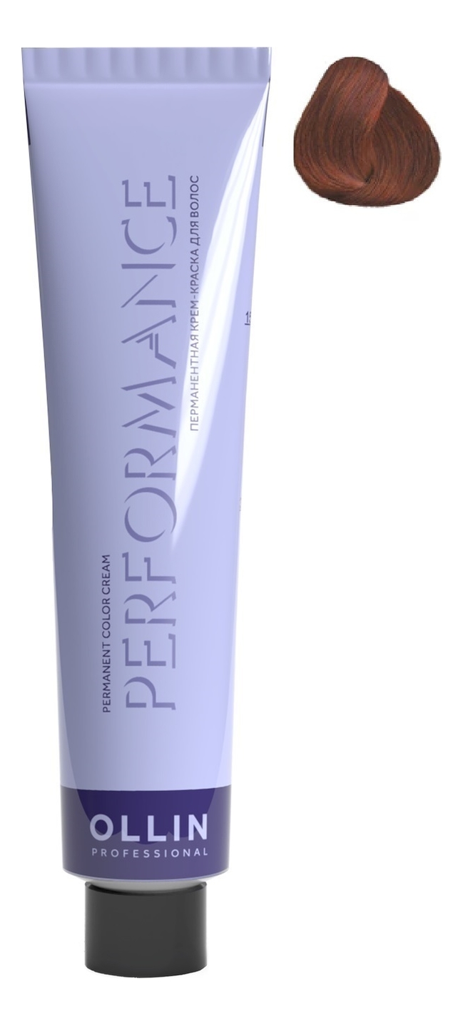 Перманентная крем-краска для волос Performance Permanent Color Cream 60мл: 7/4 Русый медный