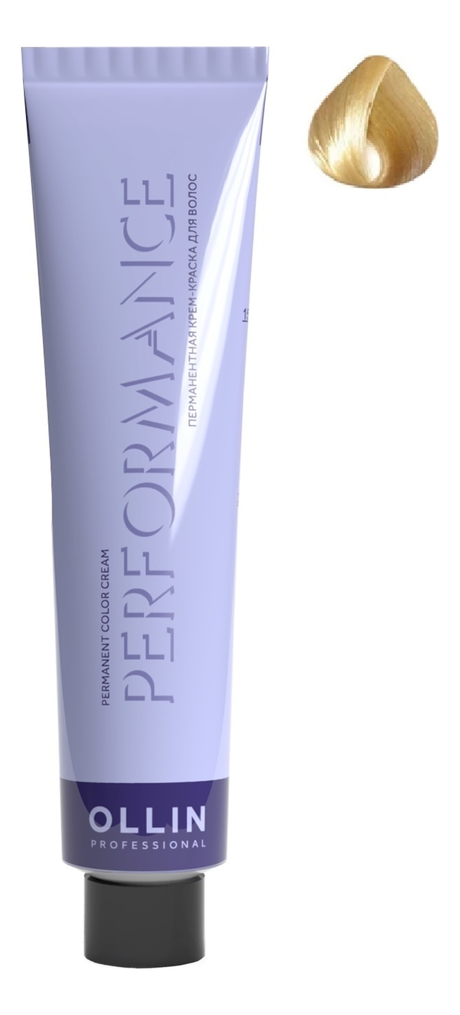 Перманентная крем-краска для волос Performance Permanent Color Cream 60мл: 10/03 Светлый блондин прозрачно-золотистый