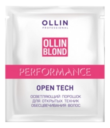 Осветляющий порошок для открытых техник обесцвечивания волос Blond Performance Open Tech: Порошок 30г