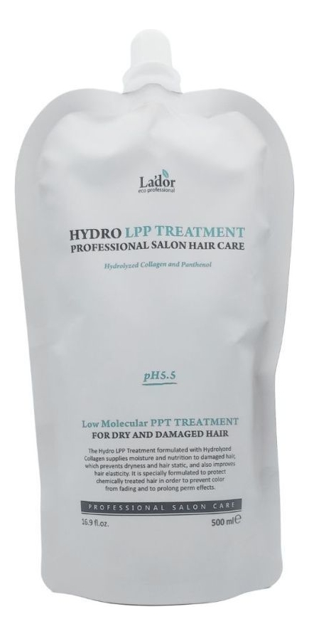 Купить Маска для волос восстанавливающая Eco Hydro Lpp Treatment: Маска 500мл, La`dor
