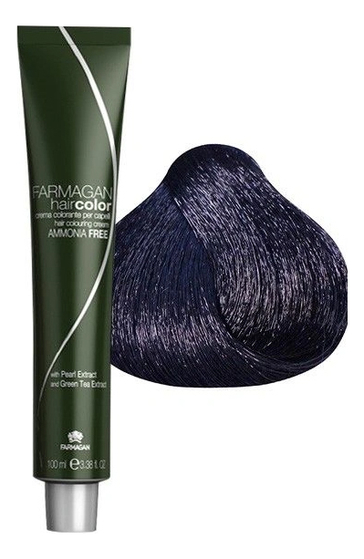 Безаммиачная краска для волос Hair Color Ammonia Free 100мл: 1 Черный