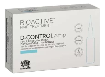 Farmagan Лосьон против сухой перхоти в ампулах Bioactive Hair Treatment D-control Ampoules