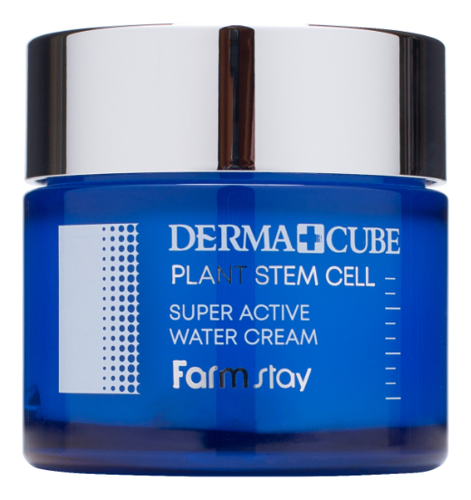 Купить Крем для лица со стволовыми клетками растений Derma Cube Plant Stem Cell Super Active Water Cream 75мл, Farm Stay
