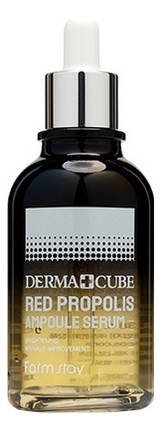 Антивозрастная сыворотка для лица с экстрактом прополиса Derma Cube Red Propolis Ampoule Serum 100мл farmstay derma cube red propolis крем для лица с экстрактом прополиса и гибискуса 80 мл