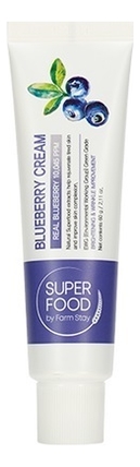 Крем для лица с экстрактом черники Super Food Blueberry Cream 60г