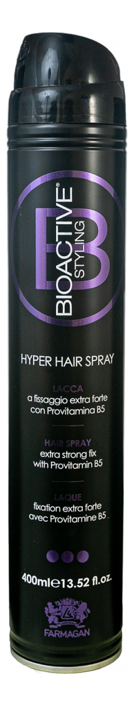 Лак экстра сильной фиксации с провитамином В5 Bioactive Styling Hyper Hair Spray 400мл лак экстра сильной фиксации с провитамином в5 bioactive styling hyper hair spray 400мл