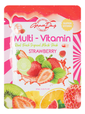 Grace Day Тканевая маска c экстрактом клубники Multi-Vitamin Strawberry Mask Pack 27мл